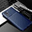 Silicone Candy Rubber TPU Twill Soft Case Cover S01 for Vivo Y55s (2021) Blue