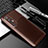 Silicone Candy Rubber TPU Twill Soft Case Cover S01 for Xiaomi Mi 10S 5G Brown