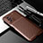 Silicone Candy Rubber TPU Twill Soft Case Cover S01 for Xiaomi Mi 11X Pro 5G Brown