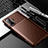 Silicone Candy Rubber TPU Twill Soft Case Cover S01 for Xiaomi Poco F3 GT 5G Brown