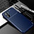 Silicone Candy Rubber TPU Twill Soft Case Cover S01 for Xiaomi Redmi 10 5G Blue