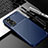 Silicone Candy Rubber TPU Twill Soft Case Cover S01 for Xiaomi Redmi Note 11 Pro 4G Blue