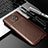 Silicone Candy Rubber TPU Twill Soft Case Cover S01 for Xiaomi Redmi Note 9 5G Brown