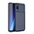 Silicone Candy Rubber TPU Twill Soft Case Cover WL1 for Samsung Galaxy A30S Blue
