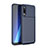 Silicone Candy Rubber TPU Twill Soft Case Cover WL1 for Samsung Galaxy A50S Blue