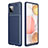 Silicone Candy Rubber TPU Twill Soft Case Cover WL1 for Samsung Galaxy F12 Blue