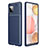 Silicone Candy Rubber TPU Twill Soft Case Cover WL1 for Samsung Galaxy M12 Blue