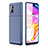 Silicone Candy Rubber TPU Twill Soft Case Cover WL1 for Samsung Galaxy M40S Blue