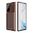 Silicone Candy Rubber TPU Twill Soft Case Cover WL1 for Samsung Galaxy Note 20 Ultra 5G Brown