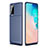 Silicone Candy Rubber TPU Twill Soft Case Cover WL1 for Samsung Galaxy S20 5G Blue