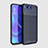 Silicone Candy Rubber TPU Twill Soft Case Cover Y01 for Oppo R17 Neo Blue