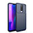 Silicone Candy Rubber TPU Twill Soft Case Cover Y01 for Oppo R17 Pro Blue