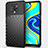 Silicone Candy Rubber TPU Twill Soft Case Cover Y01 for Xiaomi Redmi Note 9 Pro Max Black