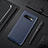 Silicone Candy Rubber TPU Twill Soft Case Cover Y02 for Samsung Galaxy S10 5G Blue