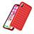 Silicone Candy Rubber TPU Twill Soft Case R02 for Apple iPhone X Red