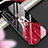 Silicone Frame Dress Party Girl Mirror Case Cover for Huawei P40 Pro+ Plus Red and Black