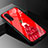 Silicone Frame Dress Party Girl Mirror Case Cover for Oppo Find X2 Red