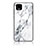 Silicone Frame Fashionable Pattern Mirror Case Cover for Google Pixel 4 XL White