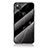 Silicone Frame Fashionable Pattern Mirror Case Cover for Google Pixel 4a Black