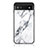 Silicone Frame Fashionable Pattern Mirror Case Cover for Google Pixel 6a 5G