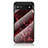 Silicone Frame Fashionable Pattern Mirror Case Cover for Google Pixel 6a 5G Red