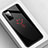 Silicone Frame Fashionable Pattern Mirror Case Cover for Huawei Honor 30S Black