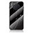 Silicone Frame Fashionable Pattern Mirror Case Cover for Huawei Honor 50 Lite Black