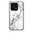 Silicone Frame Fashionable Pattern Mirror Case Cover for Huawei Honor 70 Lite 5G White