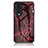 Silicone Frame Fashionable Pattern Mirror Case Cover for Huawei Honor 70 Pro 5G