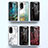 Silicone Frame Fashionable Pattern Mirror Case Cover for Huawei Honor 70 Pro 5G