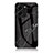 Silicone Frame Fashionable Pattern Mirror Case Cover for Huawei Honor 80 SE 5G Black