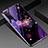 Silicone Frame Fashionable Pattern Mirror Case Cover for Huawei Honor V30 5G Purple