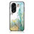 Silicone Frame Fashionable Pattern Mirror Case Cover for Huawei Honor X5 Plus Green