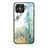 Silicone Frame Fashionable Pattern Mirror Case Cover for Huawei Honor X8 4G Green