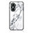 Silicone Frame Fashionable Pattern Mirror Case Cover for Huawei Nova 10 SE White