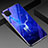 Silicone Frame Fashionable Pattern Mirror Case Cover for Huawei Nova 6 SE Blue