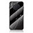 Silicone Frame Fashionable Pattern Mirror Case Cover for Huawei Nova 8i Black