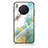 Silicone Frame Fashionable Pattern Mirror Case Cover for Huawei Nova 8i Green
