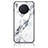 Silicone Frame Fashionable Pattern Mirror Case Cover for Huawei Nova 8i White