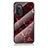 Silicone Frame Fashionable Pattern Mirror Case Cover for Huawei Nova 9 SE Red