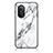 Silicone Frame Fashionable Pattern Mirror Case Cover for Huawei Nova 9 SE White