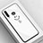 Silicone Frame Fashionable Pattern Mirror Case Cover for Huawei P Smart+ Plus (2019) White