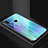 Silicone Frame Fashionable Pattern Mirror Case Cover for Huawei P Smart+ Plus Cyan