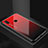 Silicone Frame Fashionable Pattern Mirror Case Cover for Huawei P Smart+ Plus Red