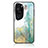 Silicone Frame Fashionable Pattern Mirror Case Cover for Huawei P60 Art