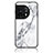 Silicone Frame Fashionable Pattern Mirror Case Cover for OnePlus 11 5G White