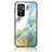 Silicone Frame Fashionable Pattern Mirror Case Cover for OnePlus 9RT 5G