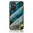 Silicone Frame Fashionable Pattern Mirror Case Cover for OnePlus 9RT 5G