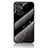 Silicone Frame Fashionable Pattern Mirror Case Cover for OnePlus 9RT 5G Black