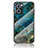 Silicone Frame Fashionable Pattern Mirror Case Cover for OnePlus Nord CE 2 5G Blue